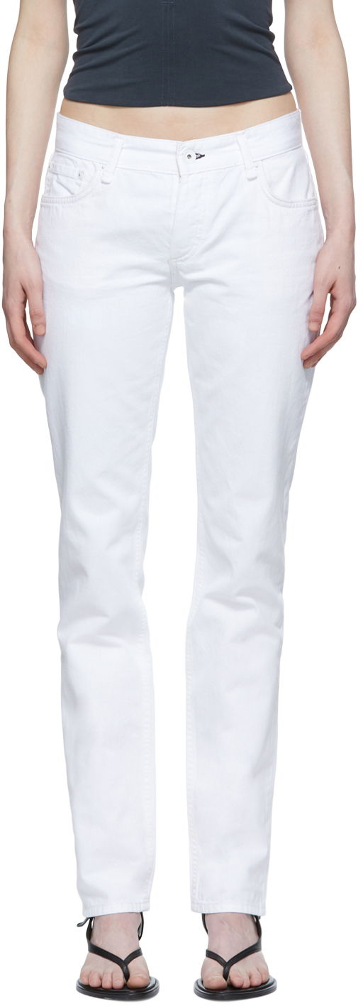 Jeans rag & bone Piper Straight-Leg Jeans Bijela | WDD22P2904SPBW