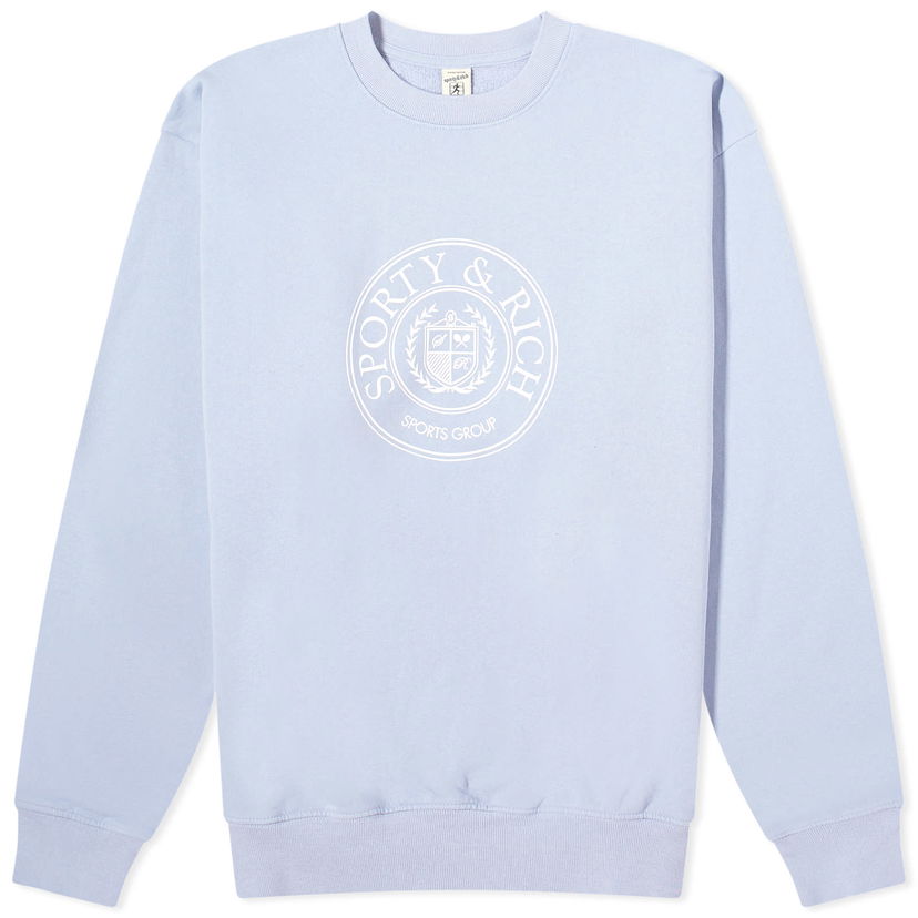 Džemper Sporty & Rich Conneticut Crest Crew Sweat Ljubičasta | CRAW2341PW