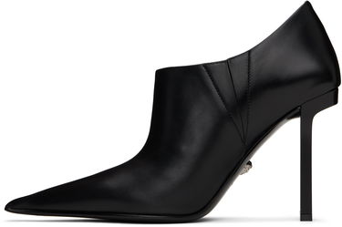 Tenisice i cipele Versace Black Leather Pointed Toe Ankle Boots Crna | 1017822_DVT2P, 2