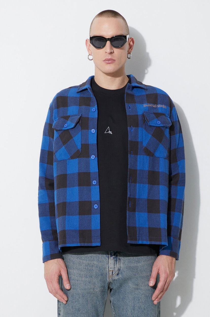 Košulja Universal Works Universal Works L/S Utility Shirt Plava | 29177