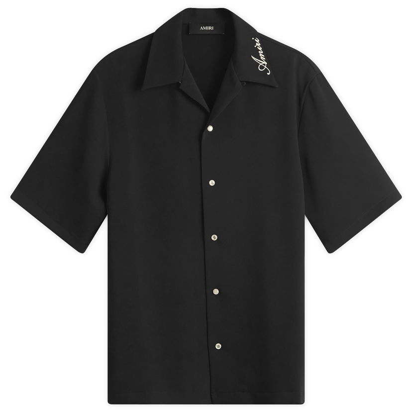Košulja AMIRI Amiri Camp Shirt, Size Medium Crna | AMSTCA1127-Black
