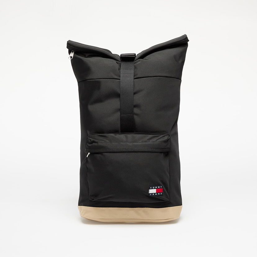 Ruksak Tommy Hilfiger Tommy Jeans Essential Daily Rollto Backpack Crna | AM0AM13323 BDS