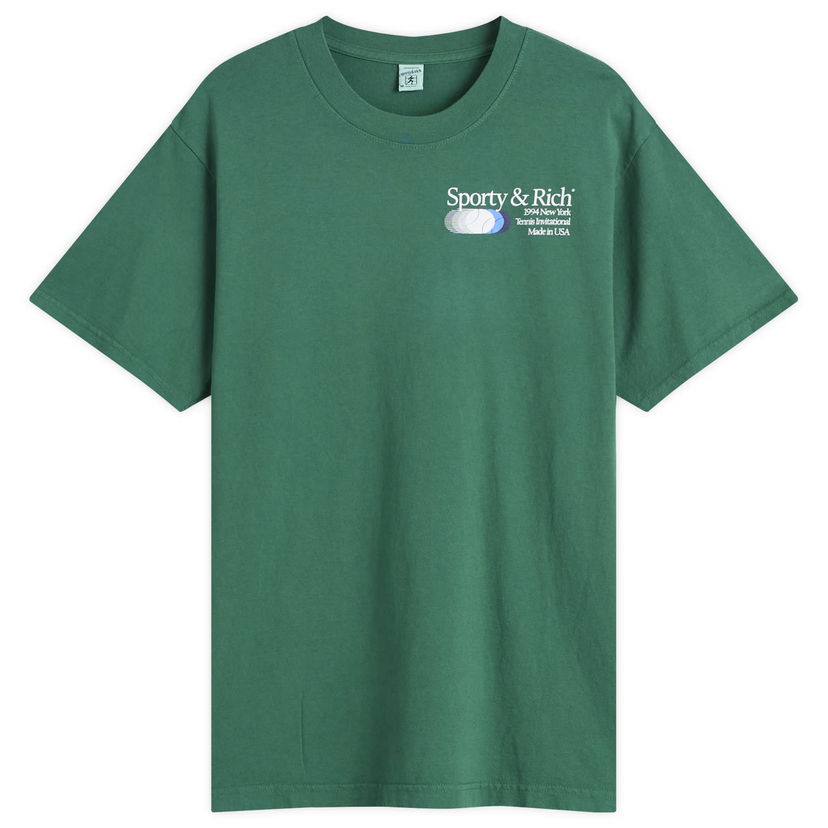Majica kratkih rukava Sporty & Rich Invitational T-Shirt, Size Large Zelena | TO043621168GR03