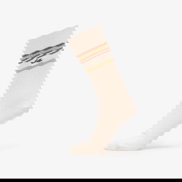 Čarape Lacoste Lacoste Striped Ribbed Socks Bež | RA5988 7PT, 3