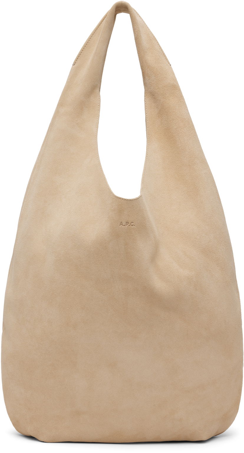 Torba za rame A.P.C. A.P.C. 'Le Neige' Suede Shoulder Bag Bež | PXCCB-F67008