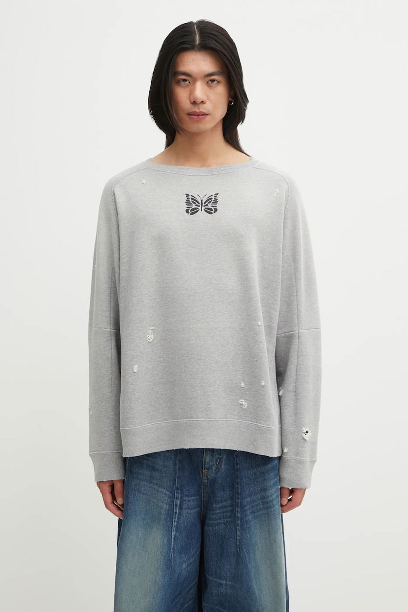 Dukserice Needles Needles Deconstructed Sweatshirt Siva | RW336