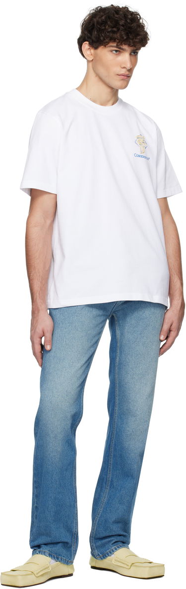 Majica kratkih rukava Casablanca Diamond Column Graphic T-Shirt Bijela | MPS25-JTS-001-04, 3