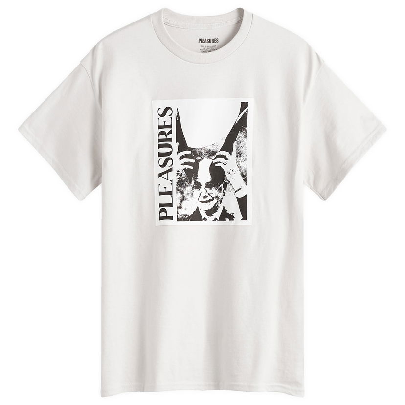 Majica kratkih rukava Pleasures Graphic Print Cotton T-Shirt Bijela | P24W041-GREY