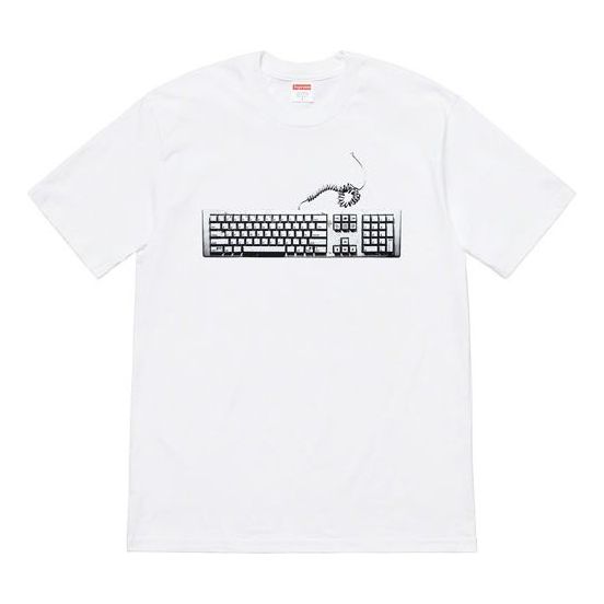 Majica kratkih rukava Supreme Keyboard Graphic Short Sleeve T-Shirt Bijela | SUP-SS19-731