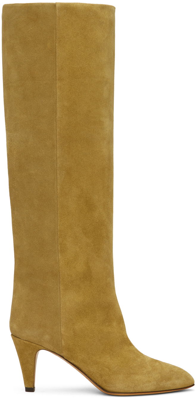 Tenisice i cipele ISABEL MARANT Laspi Suede Knee-High Boots Narančasta | 24PBT0021FA-B1A07S