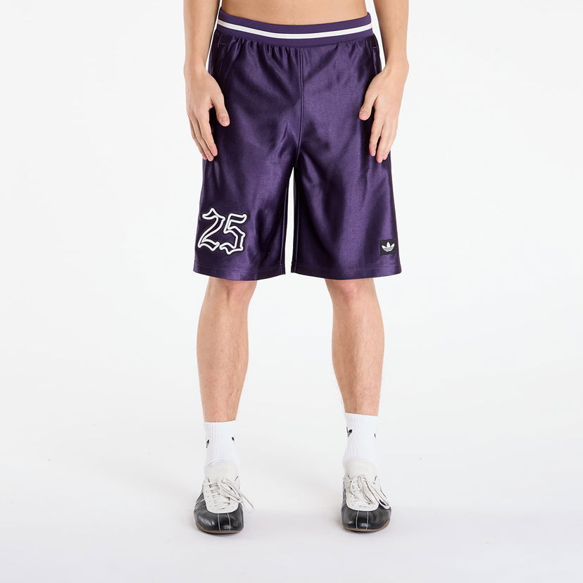 Kratke hlače adidas Originals Number Graphic Shorts L Ljubičasta | JY2768