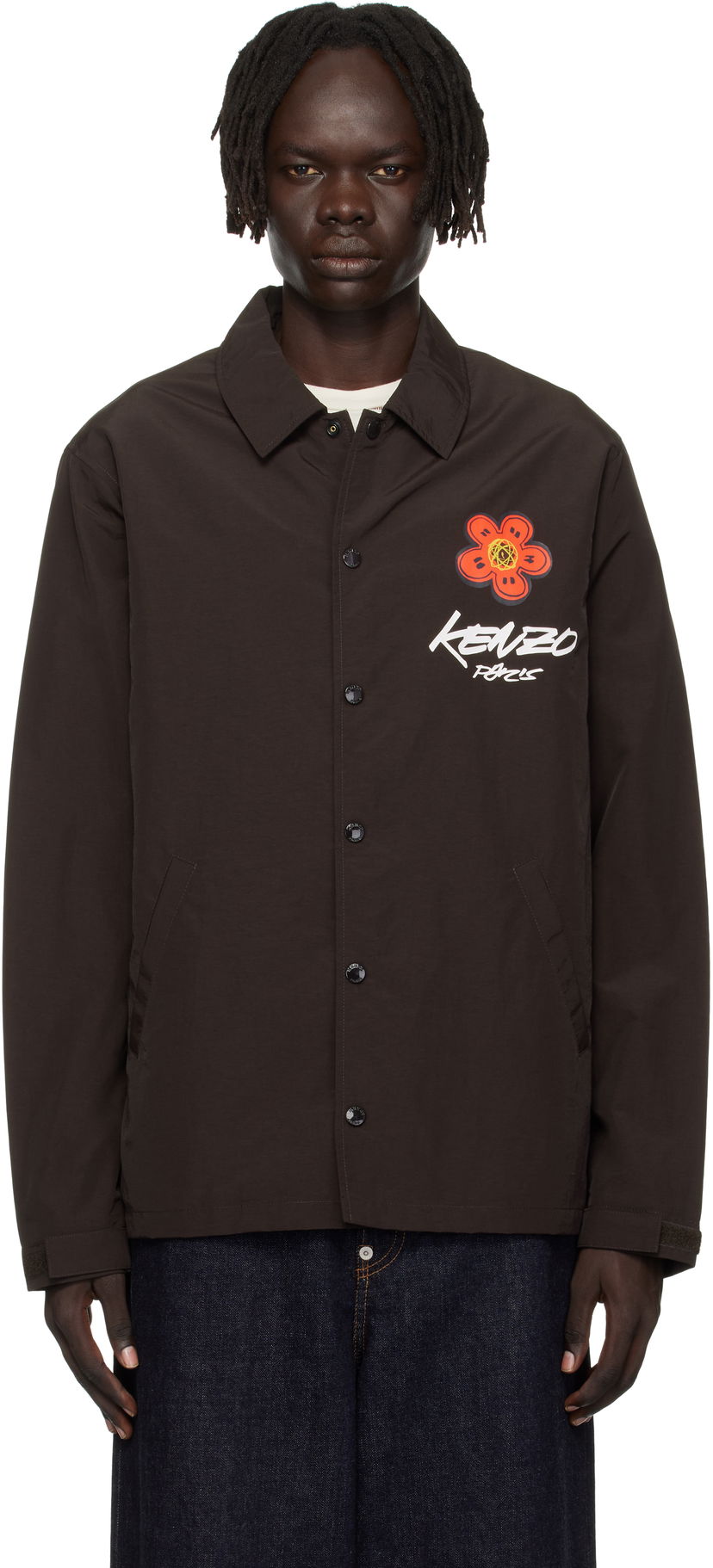 Jakna KENZO Kenzo Paris Futura 2000 Edition Coach Jacket Smeđa | FF65BL0619NT