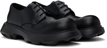 Tenisice i cipele Acne Studios Leather Lace-Up Derbys Crna | BD0315-, 3