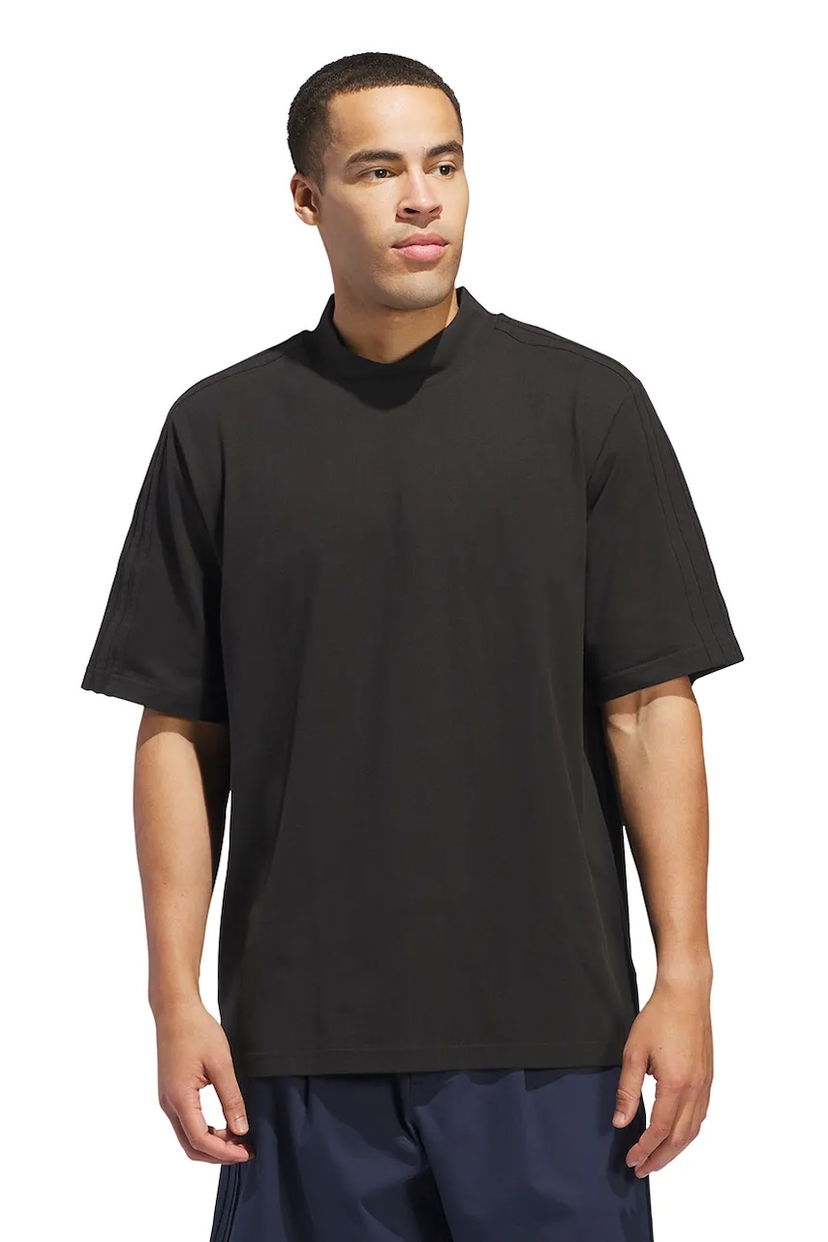Polo majica adidas Originals adidas Originals Rolling Links Mock Neck Polo Crna | IT0139