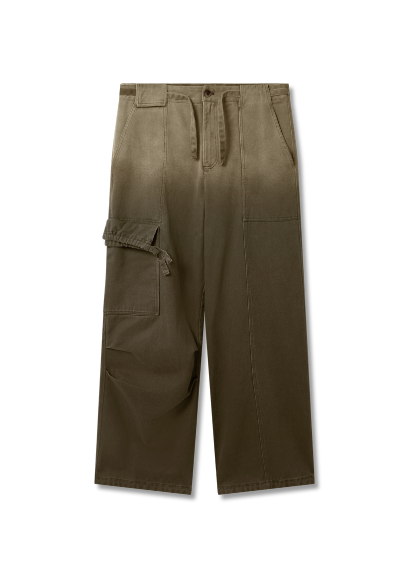 Cargo hlače AXEL ARIGATO Dax Faded Wide-Leg Cargo Trousers Zelena | A3306001