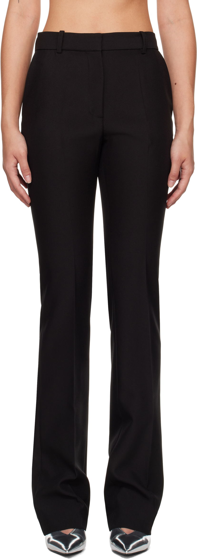 Hlače Coperni Straight Tailored Trousers Crna | COPP76F3004
