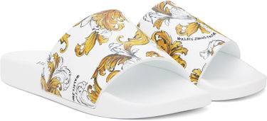 Tenisice i cipele Versace Versace Jeans Couture Outline Barocco Pool Slides Bijela | E78YA3SQ4_EZS365, 3