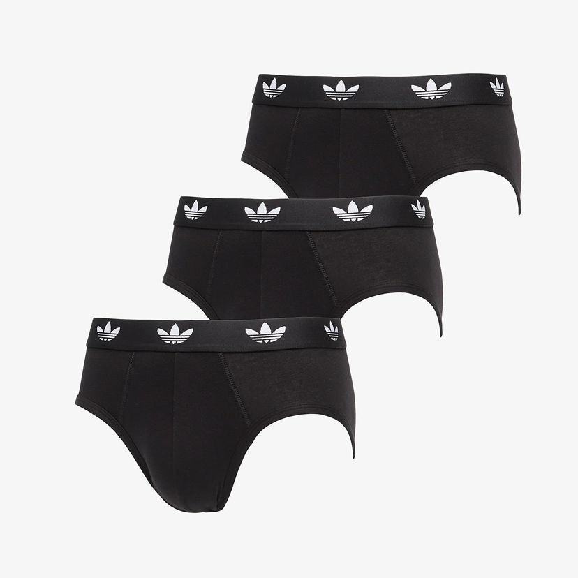 Odjeća i dodaci adidas Originals Brief 3-Pack Black Crna | 4AR001-000