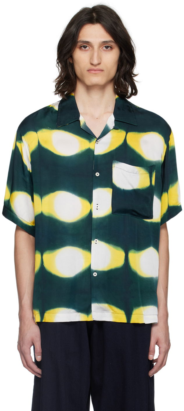 Košulja Universal Works Universal Works Hand-Dyed Resort Shirt Zelena | 30187
