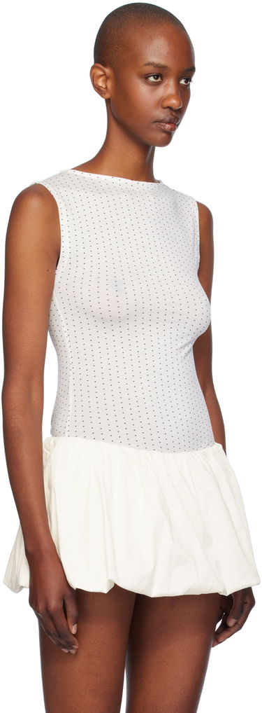 Haljina Miaou Miaou Kelly Dotted Peplum Top Bijela | 7185TJBBKD, 1