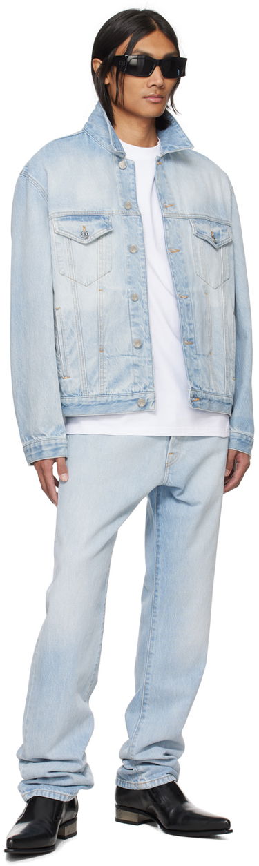 Jakna VETEMENTS VTMNTS Embroidered Denim Jacket Plava | VL20JA560L, 3