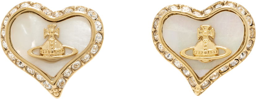 Naušnice Vivienne Westwood Vivienne Westwood Petra Heart Earrings Metalik | 62010074-02R782-