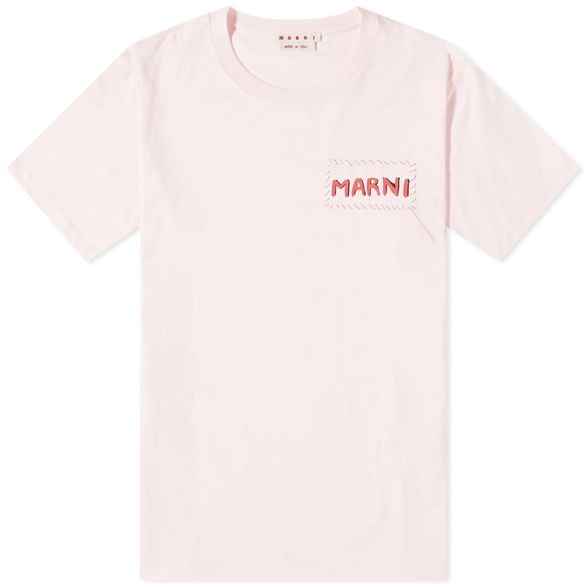 Majica kratkih rukava Marni Stitch Logo T-Shirt Ružičasta | HUMU0198X0-UTC017-00C13