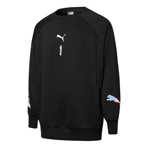 Džemper Puma Logo Printing Round-neck Sweatshirt Crna | 532695-01