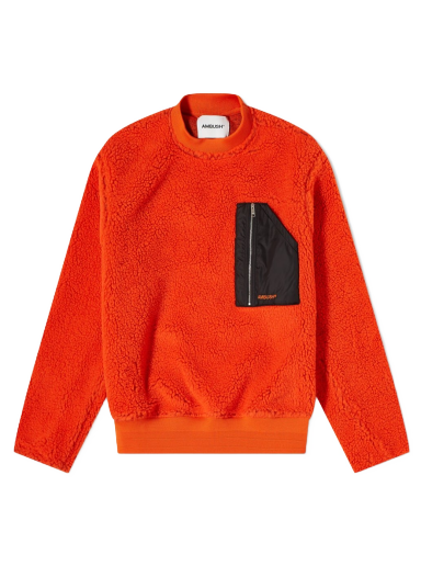 Džemper Ambush Pocket Polar Fleece Crewneck Crvena | BMEA013F21FAB0012222