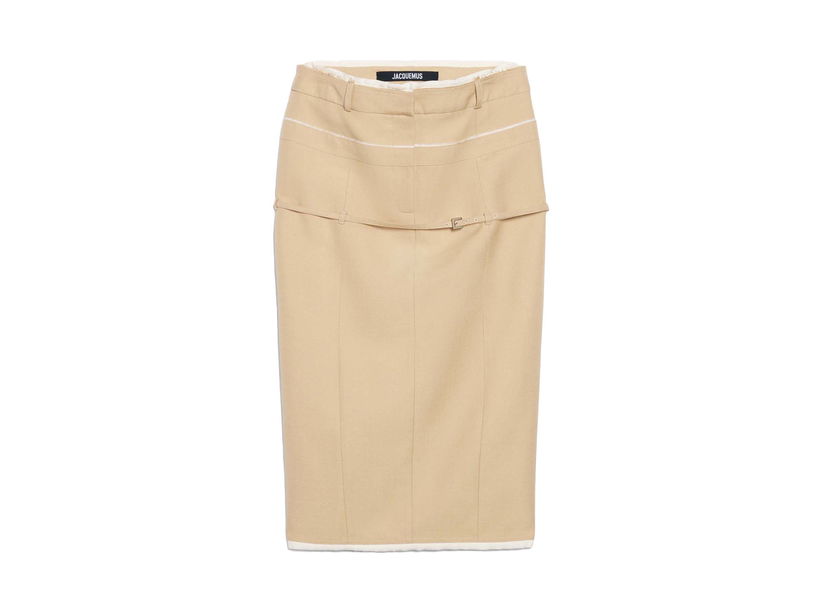 Suknja Jacquemus La Jupe Caraco Skirt Bež | 233SK038-1359-150