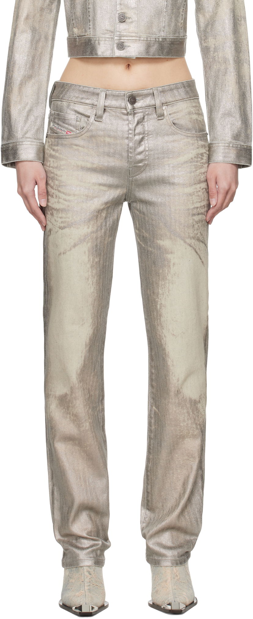 Jeans Diesel Metallic Straight Jeans Metalik | A14797 0CBCZ