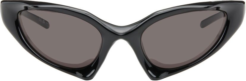 Sunčane naočale Balenciaga Runner Cat Black Sunglasses Crna | BB0352S-001