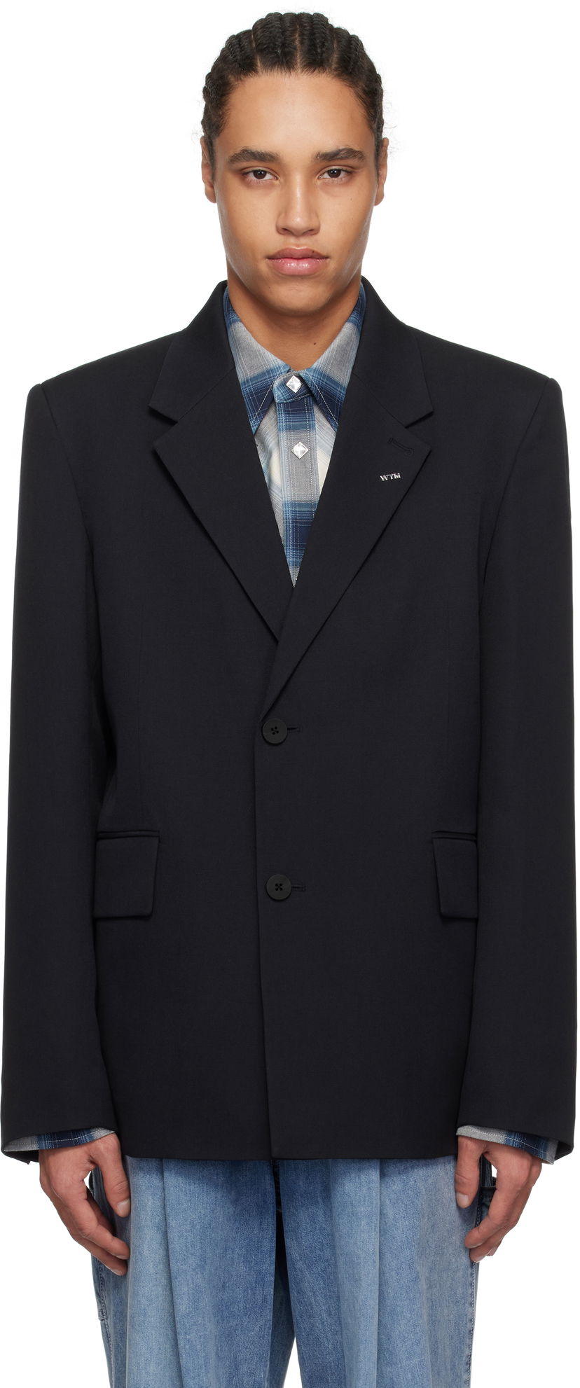 Jakna WOOYOUNGMI Wooyoungmi Single-Breasted Wool Blazer Crna | W251CJ01