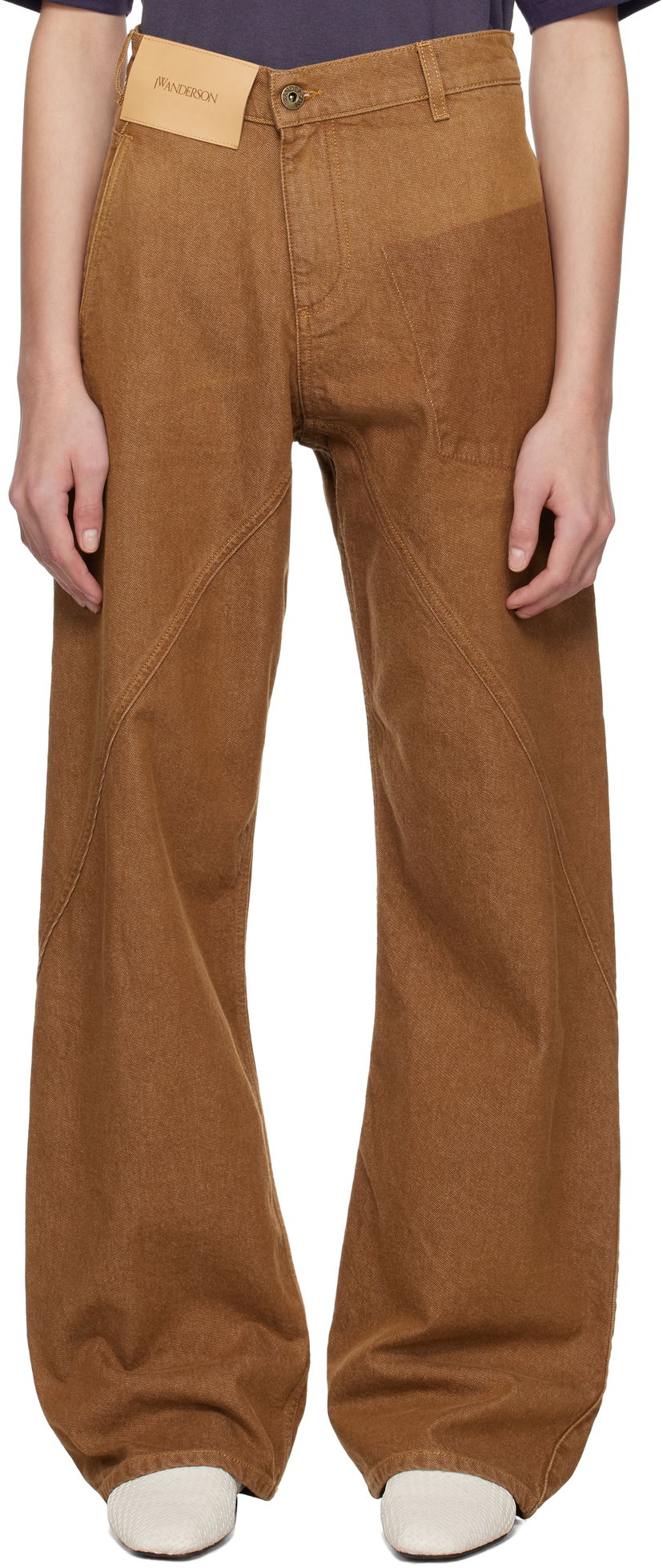 Jeans JW Anderson JW Anderson Twisted Workwear Jeans Smeđa | DT0115-PG1756