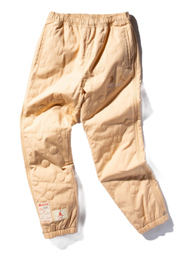 Trenirka Jordan x Union Crossover SS22 Solid Color Logo Side Zipper Bundle Feet Sports Pants Bež | DJ9521-268