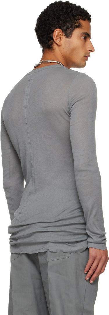Majica kratkih rukava Rick Owens Rick Owens Concordians Rib Long-Sleeve T-shirt Siva | RU02E1250 MR, 2