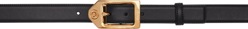 Pojasevi Versace Versace Medusa Biggie Leather Belt 3 CM Crna | 1018810_DVTP1