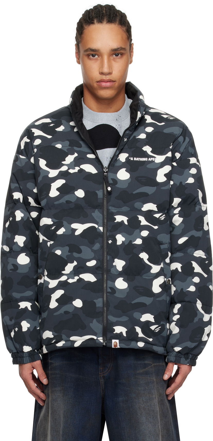Pernata jakna BAPE A Bathing Ape City Camo Reversible Down Jacket Višebojno | 001DNK801008M