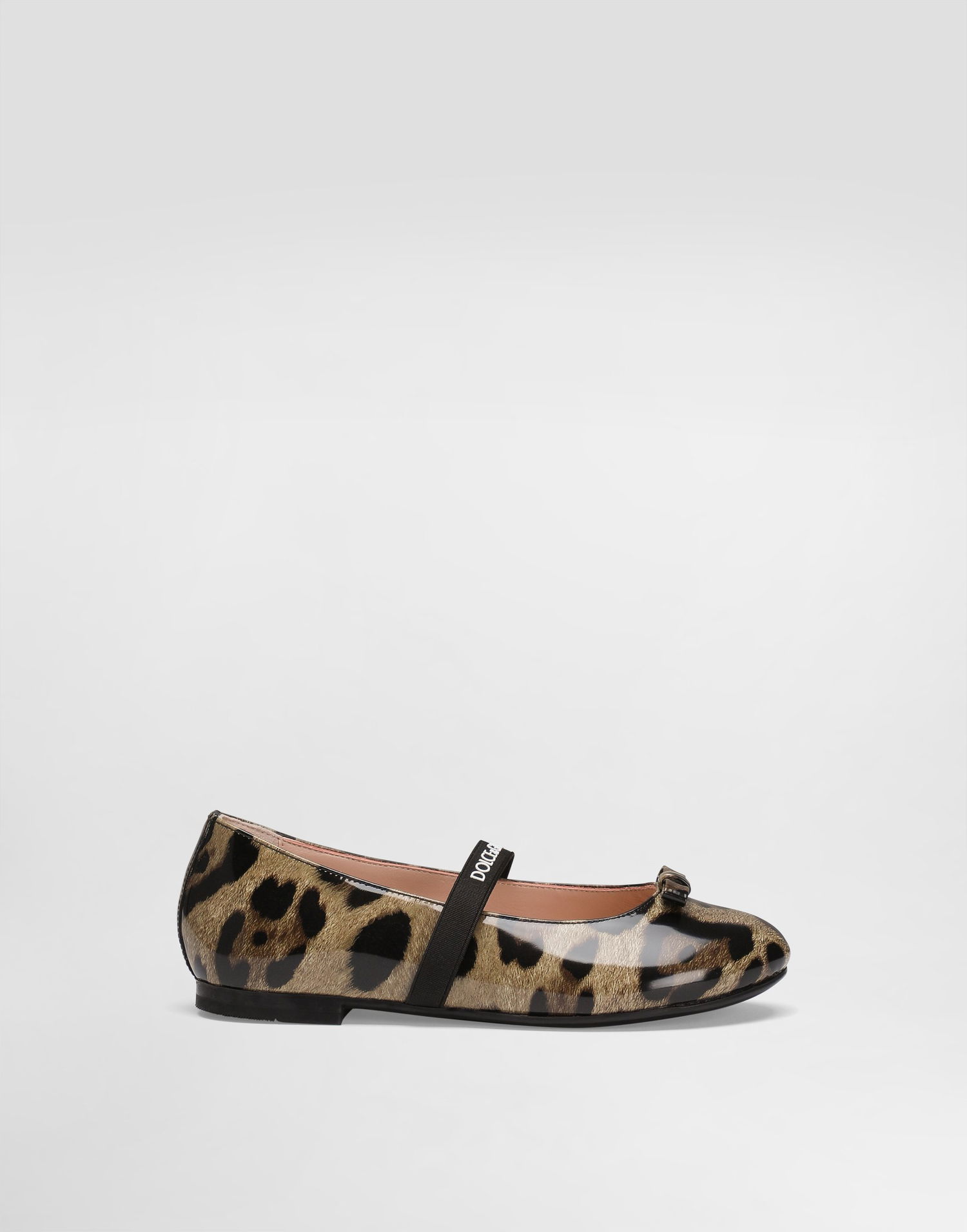 Tenisice i cipele Dolce & Gabbana Dolce & Gabbana Printed Shiny Calfskin Ballet Flats Smeđa | D11294AM568HA93M, 0