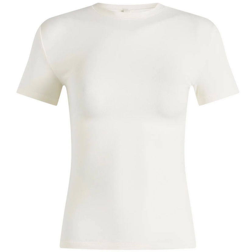 Majica kratkih rukava SKIMS SKIMS Cotton Jersey T-Shirt, Size X-Small Bijela | AP-TSH-0638-MBL