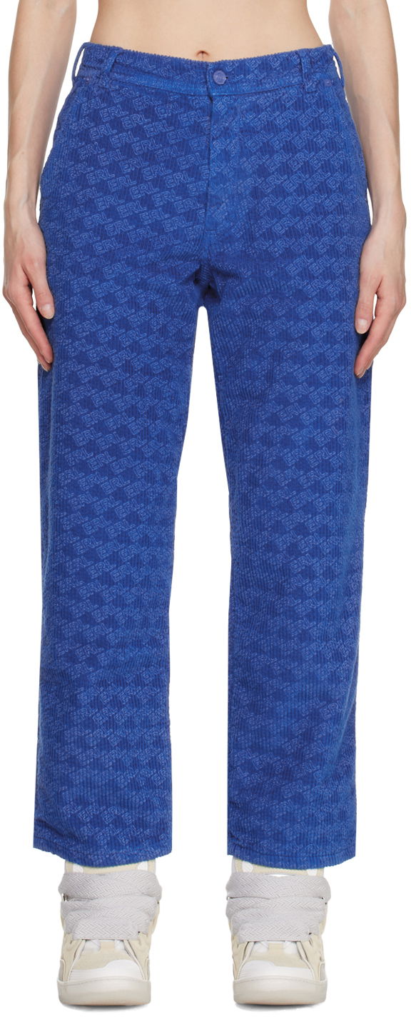Hlače ERL Padded Trousers Plava | ERL05P001
