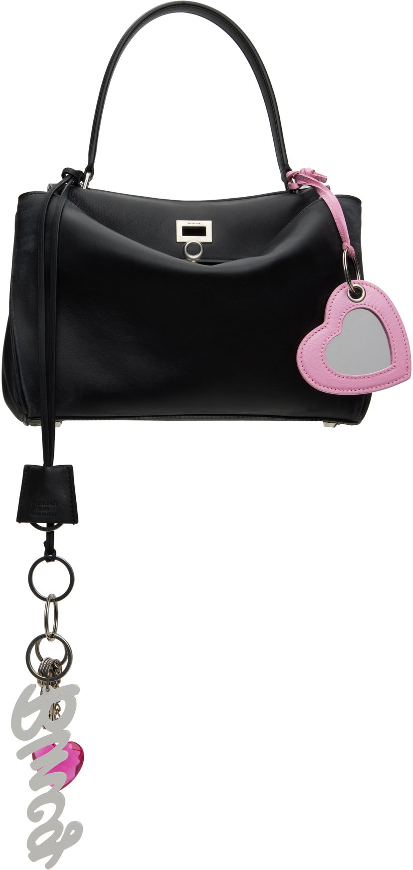Ručna torbica Balenciaga Balenciaga Rodeo Small Charm Bag Crna | 789779 2AA83