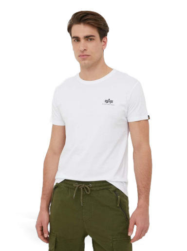 Majica kratkih rukava Alpha Industries Logo Tee Bijela | 188505.09