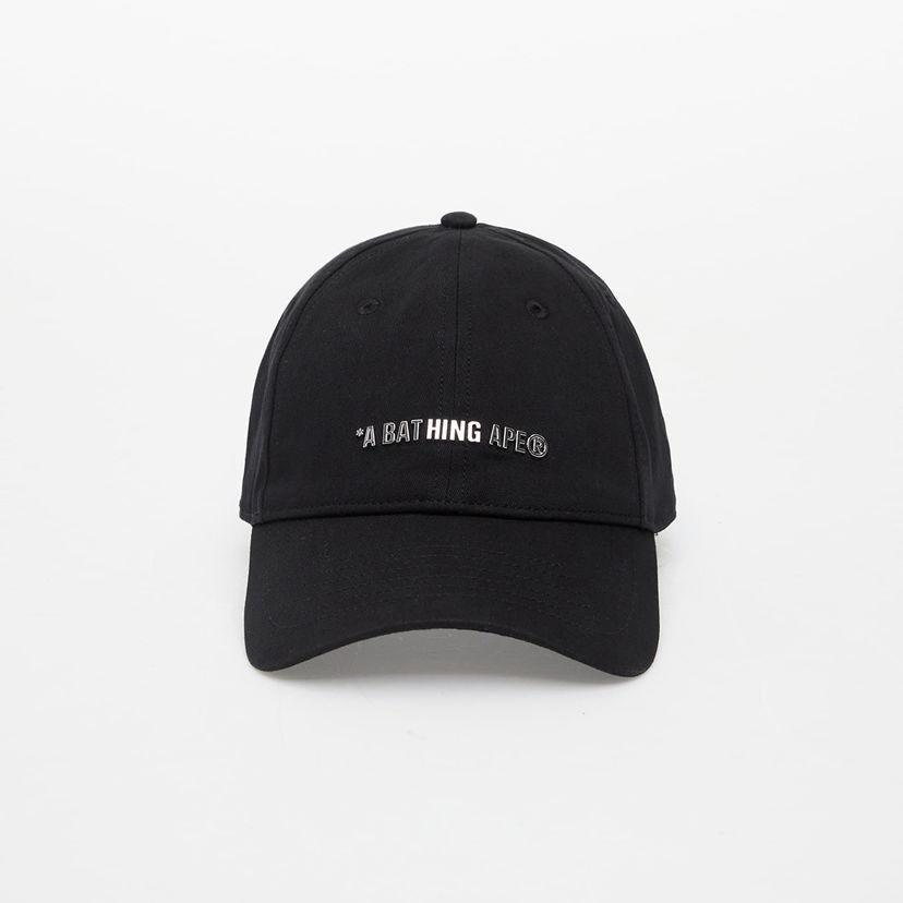 Kapa BAPE A BATHING APE Metal Logo Pin Cap Black Crna | 001CPK301307M BLK