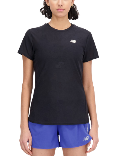 Majica kratkih rukava New Balance Q Speed Crna | wt33281bk