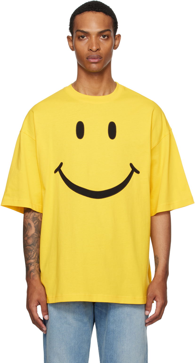Majica kratkih rukava Moschino Moschino Smiley® Organic Cotton T-Shirt Žuta | 252ZZ072352411027