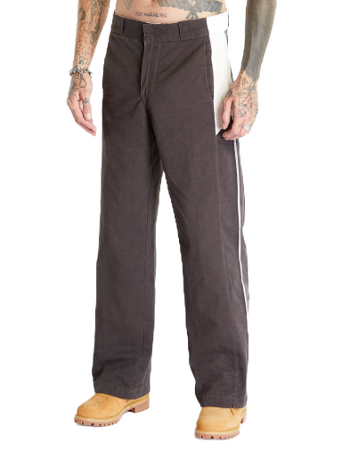 Hlače HERON PRESTON Vintage Wash Canvas Trousers Smeđa | HMCG010F23FAB0036000