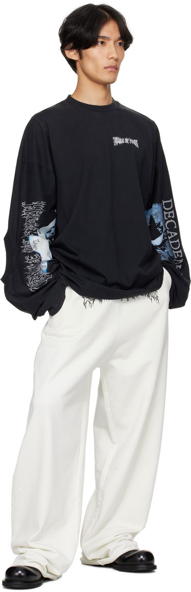 Majica kratkih rukava VETEMENTS Vetements Cradle of Filth 'Decadence' Cut-Up Longsleeve T-Shirt Crna | UCF76LS980B, 3