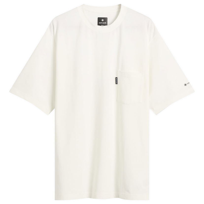 Majica kratkih rukava Snow Peak Pocket T-Shirt, Size Small Bijela | NSD-TS-25AU001-OFW