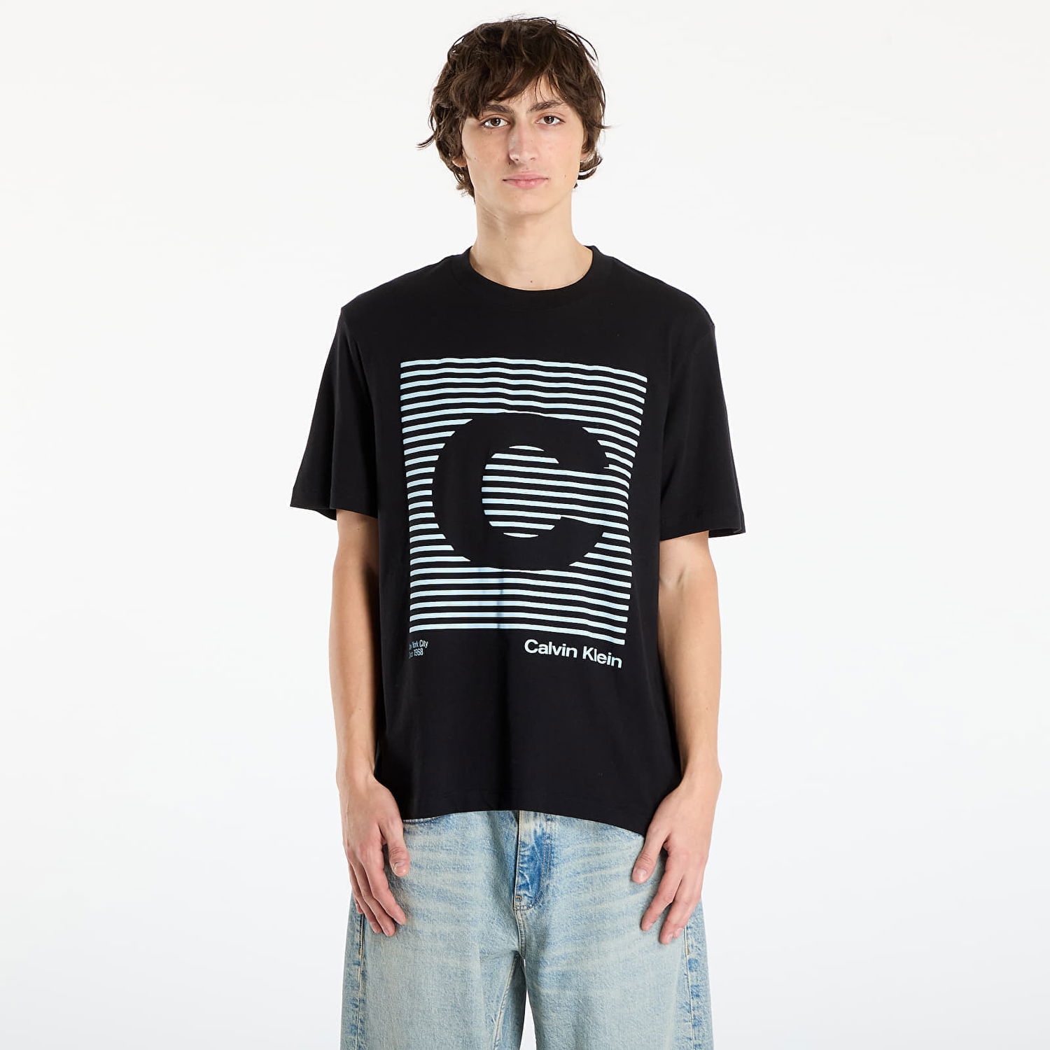Majica kratkih rukava CALVIN KLEIN Speaker Graphic Tee Jeans Ss 20S Crna | LV04RD811G UB1, 0